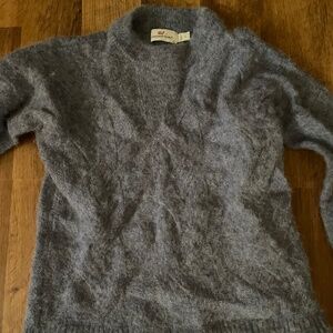Light blue alpaca wool sweater